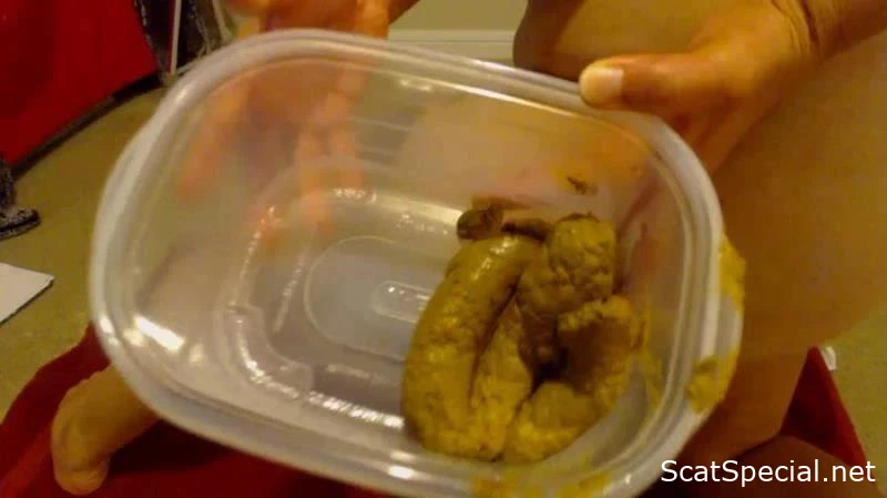 Annas Feces Positioning In A Polymer Container - Slave Liana