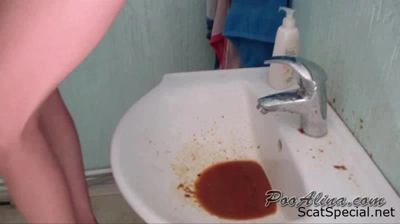 Intensely Strong Enema From A Juvenile Female - Puke